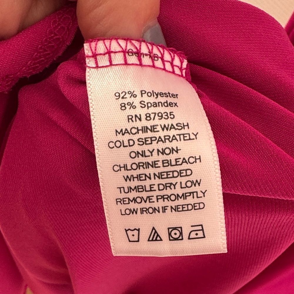 Susan Graver Fuchsia Short Sleeve Top - Picture 4 of 4